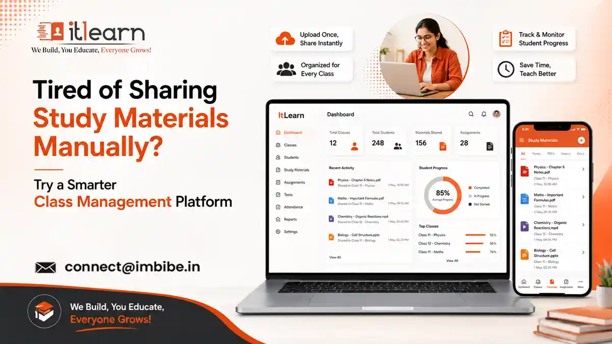 platform for managing online classes batches and study materials