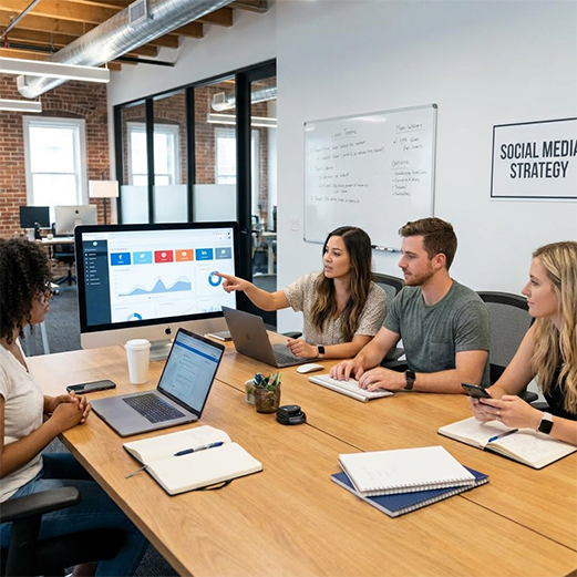 Digital marketing service visual from Imbibe